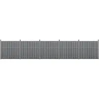 Neu.holz WPC Gartenzaun Sichtschutz Windschutz Lamellenzaun Zaun 932x185cm Grau [.holz]