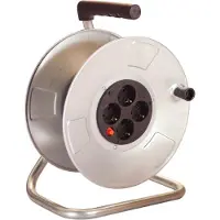 Bachmann Kabeltrommel 4-fach leer, ohne Kabel, Stahlblech