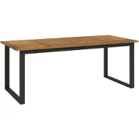 Syfax Gartentisch mit Beinen in U-Form 200x90x75 cm Massivholz Akazie