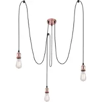 Globo Lighting Hängeleuchte Metall kupferfarben, 3x E27
