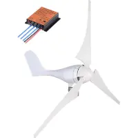 Vevor Windturbine, 400 W 12 V Windturbinengenerator-Kit, 3-Blatt-Laderegler, Windturbinengenerator, Windkraftturbinengenerator zur Stromergänzung