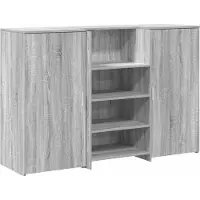 vidaXL Empfangstheke Grau Sonoma 155x50x103,5 cm Holzwerkstoff