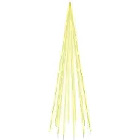 vidaXL LED-Weihnachtsbaum für Fahnenmast Warmweiß 732 LEDs 500 cm