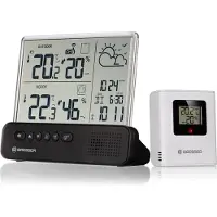Bresser Translucidus NV Wetterstation Funk mit Außensensor, transparent