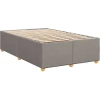 Syfax Bettgestell ohne Matratze Taupe 120x200 cm Stoff