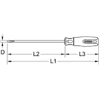 Ks Tools BERYLLIUMplus Schraubendreher Schlitz 11x350 mm - 962.0321