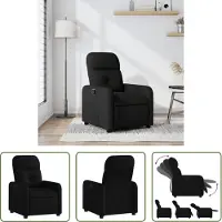 The Living Store Relaxsessel Schwarz Stoff
