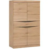 Wójcik Highboard Summer ¦ holzfarben ¦ Maße (cm): B: 86 H: 139 T: 40.0
