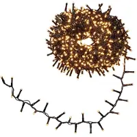 Hellum Lichterkette außen 1200 LED warmweiß 23,98 m – Snake Lichterkette für innen & außen – Weihnachtsbaumbeleuchtung 151978