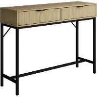 Vicco Schreibtisch Lennox Eiche 100 x 30 cm mit 2 Schubladen, Model 51683