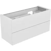 Keuco Waschtischunterschrank Edition 11 140x70x53,5cm, Lack Hochglanz Weiß