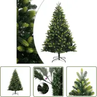 The Living Store Künstlicher Weihnachtsbaum Klappbar mit Ständer 150 cm