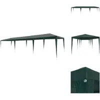 vidaXL Partyzelt 3x9 m PE Grün - Pavillons & Partyzelte