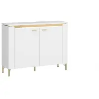 Wójcik Kommode mit Softclose Losini , weiß , Maße (cm): B: 110,4 H: 87,3 T: 40.0