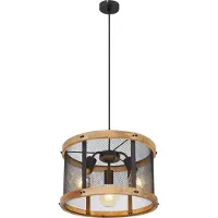 Globo Lighting Hängeleuchte Metall schwarz matt, 3x E27