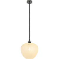 Globo Lighting Hängeleuchte Metall schwarz-chrom, Glas klar, Acrylkristalle klar, Kabel PVC transparent, Höhe kürzbar, ø: 290mm, H: 1200mm, exkl. 1x E27 40W 230V