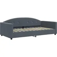 Syfax Tagesbett Dunkelgrau 100x200 cm Samt