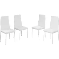 Vicco Esszimmerstuhl Grand Weiß 42.5 x 48 cm 4er Set, Model 51771