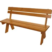 Mendler Gartenbank MCW-L66, Sitzbank Holzbank Parkbank, Gastronomie-Qualität, Massiv-Holz MVG 148cm honigfarben