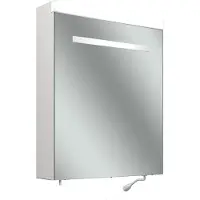 Schneider CARE LED Spiegelschrank, 595x727mm, Türanschlag re., Beleuchtung oben, 2 Steckdosen li. a