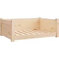 Syfax Hundebett 75,5x55,5x28 cm Massivholz Kiefer