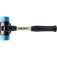HALDER Schonhammer SIMPLEX Länge 410 mm Kopf-Ø 60 mm Fiberglas mit Gummigriff (1): abriebfrei, TPE-soft,...