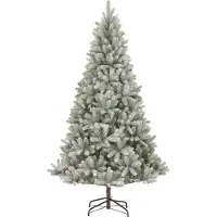 Black Box Trees Nagoya Künstlicher Weihnachtsbaum - H120 x Ø79 cm - Grün mit Frost-Optik