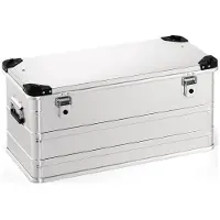 Quality Brand Aluminiumbox L782xB385xH380mm 91 l mit Klappverschluss und Stapelecken