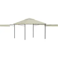 Syfax Pavillon mit Doppelt Erweiterten Dächern 3x3x2,75 cm 180 g/m²