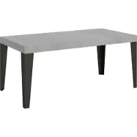 Itamoby Ausziehtisch 200/460x90 cm Flammenbeton Beine in Anthrazit