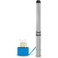 Eberth 4" Tiefbrunnenpumpe Brunnenpumpe aus rostfreiem Edelstahl, Elektrisch 1100W, Durchmesser Pumpe 4 Zoll (10cm), Anschlussgewinde 1 1/2 Zoll