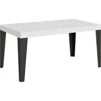 Itamoby Ausziehtisch 160/244x80 cm Flammenweiß Esche anthrazit Beine