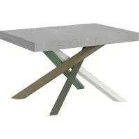 Itamoby Ausziehtisch 140/400x90 cm Volantis Beton Beine mehrfarbig 4/A