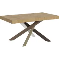Itamoby Ausziehbarer Tisch 90x160/420 cm Volantis Quercia Natura Gestell 4/C