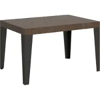 Itamoby - Ausziehtisch 120/380x90 cm Flame Nussbaum Tischbeine Anthrazit