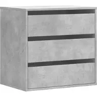 vidaXL Kommode Betongrau 60x41x58 cm Holzwerkstoff