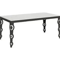 Itamoby Ausziehbarer Tisch 90x180/284 cm Karamay Evolution Gestell Weiß Esche Anthrazit