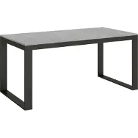 Itamoby Ausziehbarer Tisch 90x180/440 cm Tecno Evolution Cement Anthrazit Gestell