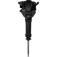 Eberth Abbruchhammer Benzin, mit 2,5PS, 2-Takt Motor, 52ccm, 700-1500 Schläge/Min, 20-55 Joule, SDS HEX Sechskantaufnahme, Stemmhammer Meißelhammer