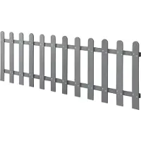 Neu.holz [] WPC Gartenzaun Lattenzaun Holzzaun Gartenzaun Friesenzaun Sichtschutz Grau