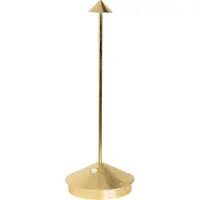 Zafferano - Pina Pro LED-Tischleuchte Blattgold wiederaufladbar und dimmbar kabellos 2200-2700-3000K