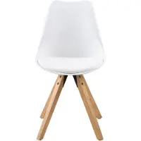 Ebuy24 (2er Set) Dry Esszimmerstuhl weiss.