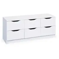Ebuy24 Wung Kommode 6 Schubladen, weiss.