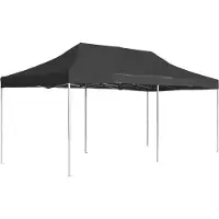 Syfax Profi-Partyzelt Faltbar Aluminium 6x3 m Anthrazit