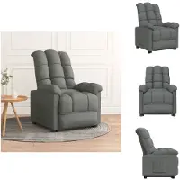 vidaXL Relaxsessel Dunkelgrau Stoff - Sessel