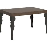 Itamoby Paxon Ausziehtisch 140/400x90 cm Walnuss mit anthrazitfarbenen Beinen