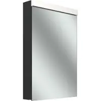 Schneider LOW plus LED Spiegelschrank, 1 Tür 50cm, Anschlag wechselbar, 495x120x747mm, Steckdose re