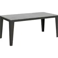 Itamoby Ausziehbarer Tisch 90 x 180/440 cm, Gestell Flame Evolution Cement Anthrazit