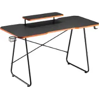 NanoRS Gaming-Tisch mit -Monitorablage, 50kg max, Höhe 850mm, schwarz, RS170
