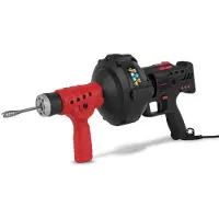 Eberth Rohrreiniger Rohrreinigungsmaschine Rohrreinigungsgerät Elektrisch 85W 7,6m Spirale, Vor- und Rückwärtsgang, 560 U/min, 11mm Spiraldurchmesser